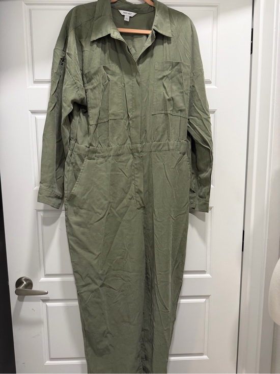 Nine West Pants - Nine West Utility Jumpsuit in Olive Green
